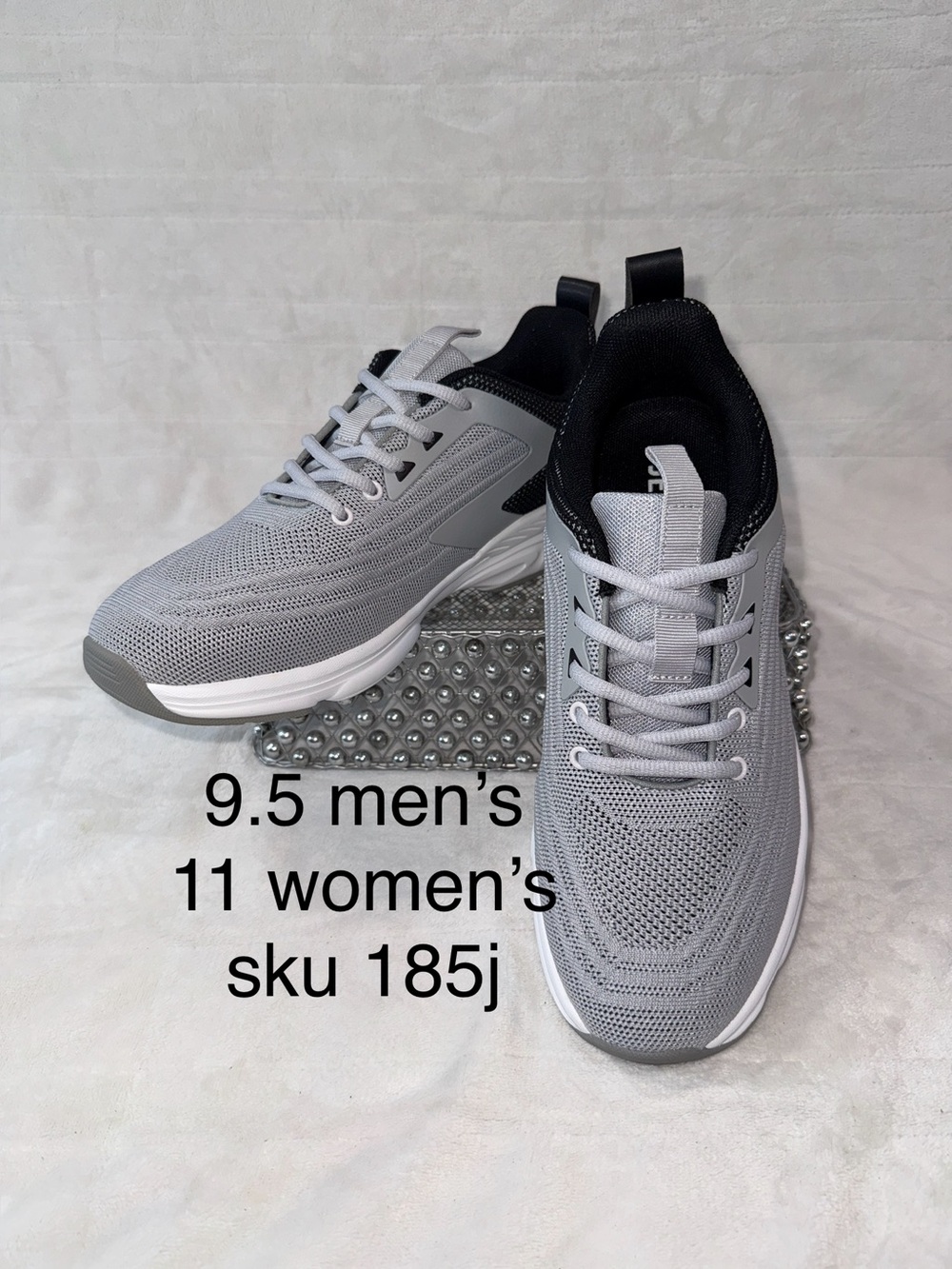 Light Grey Jerko Mesh Men’s 9.5 women’s 11 Walking/running Sneakers.